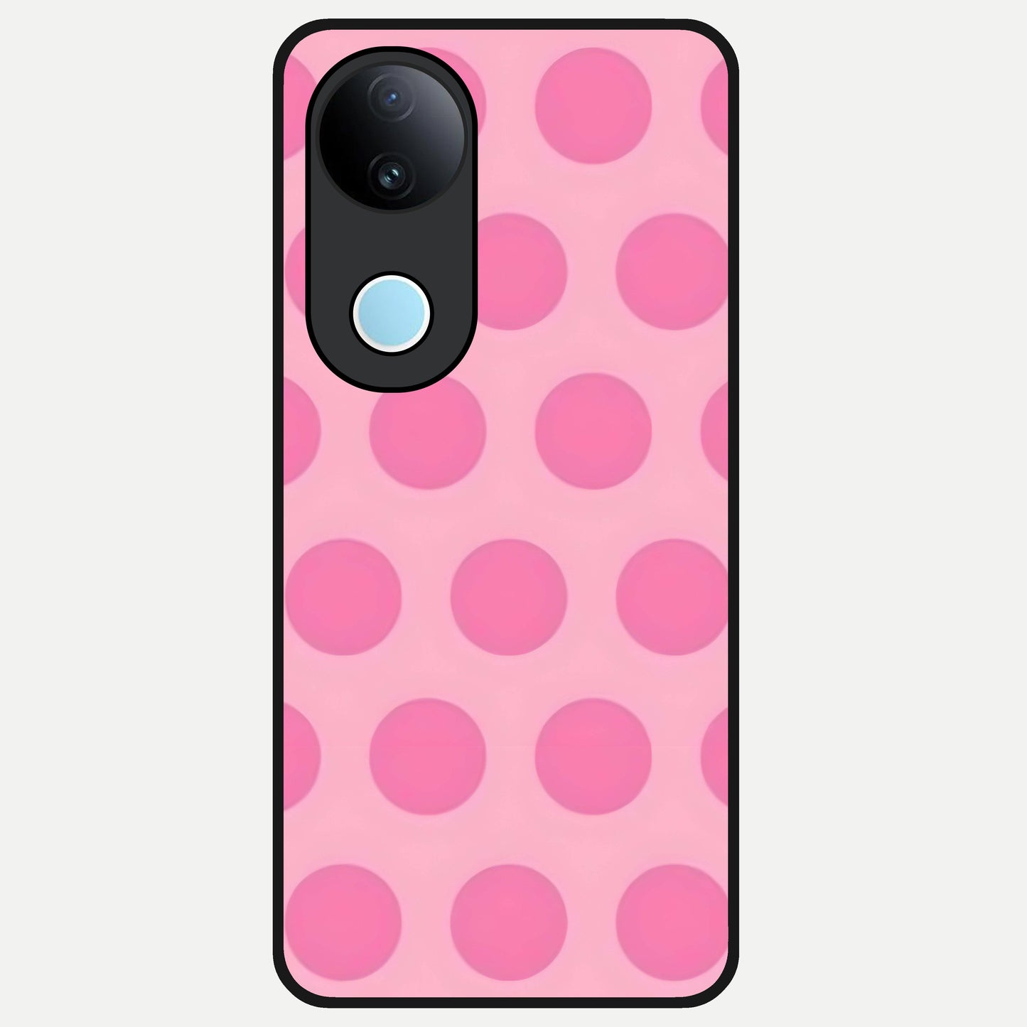  Sweet Dot Dreams Glass Case for  iQOO Z10R back cover – full design glossy printed glass finish