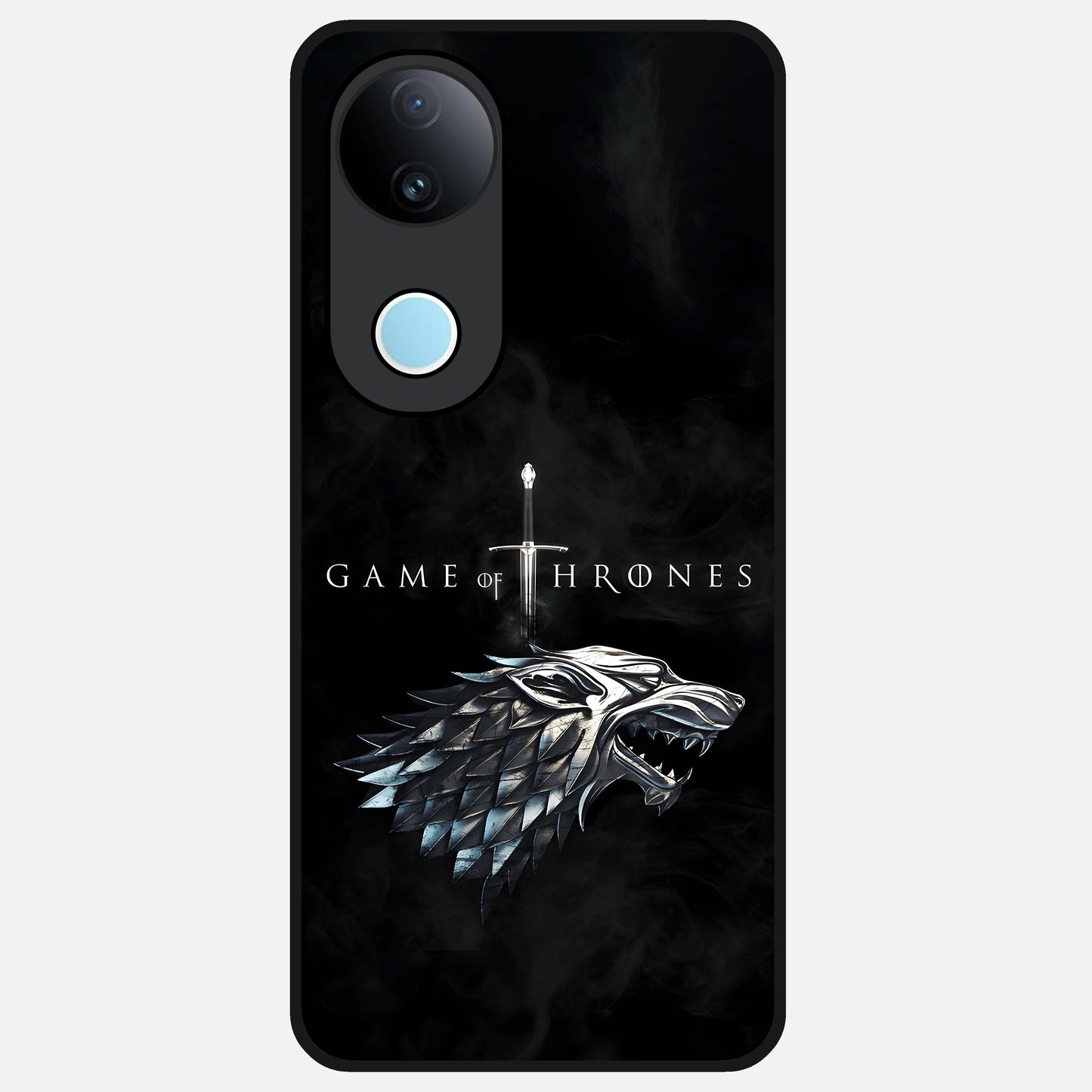  Throne Wolf Legacy Glass Case for iQOO Z10R back cover – full design glossy printed glass finish