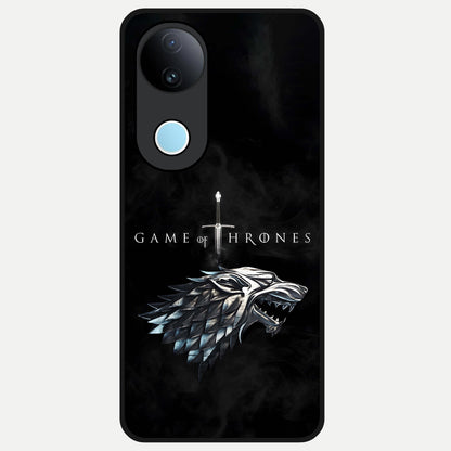  Throne Wolf Legacy Glass Case for  iQOO Z10R back cover – full design glossy printed glass finish