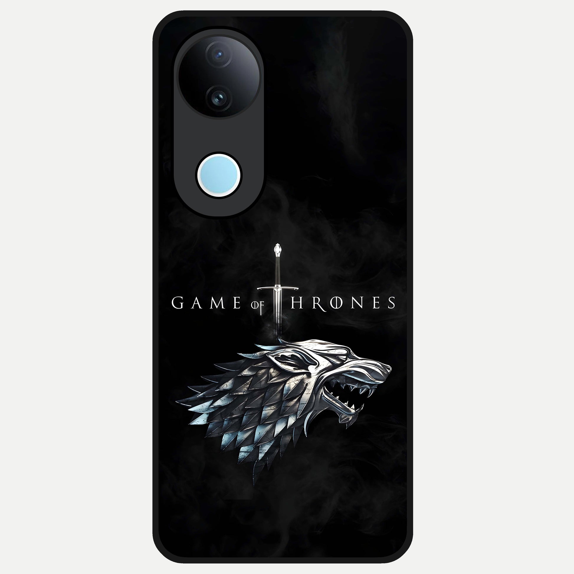  Throne Wolf Legacy Glass Case for  iQOO Z10R back cover – full design glossy printed glass finish