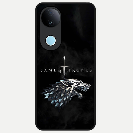  Throne Wolf Legacy Glass Case for  iQOO Z10R back cover – full design glossy printed glass finish