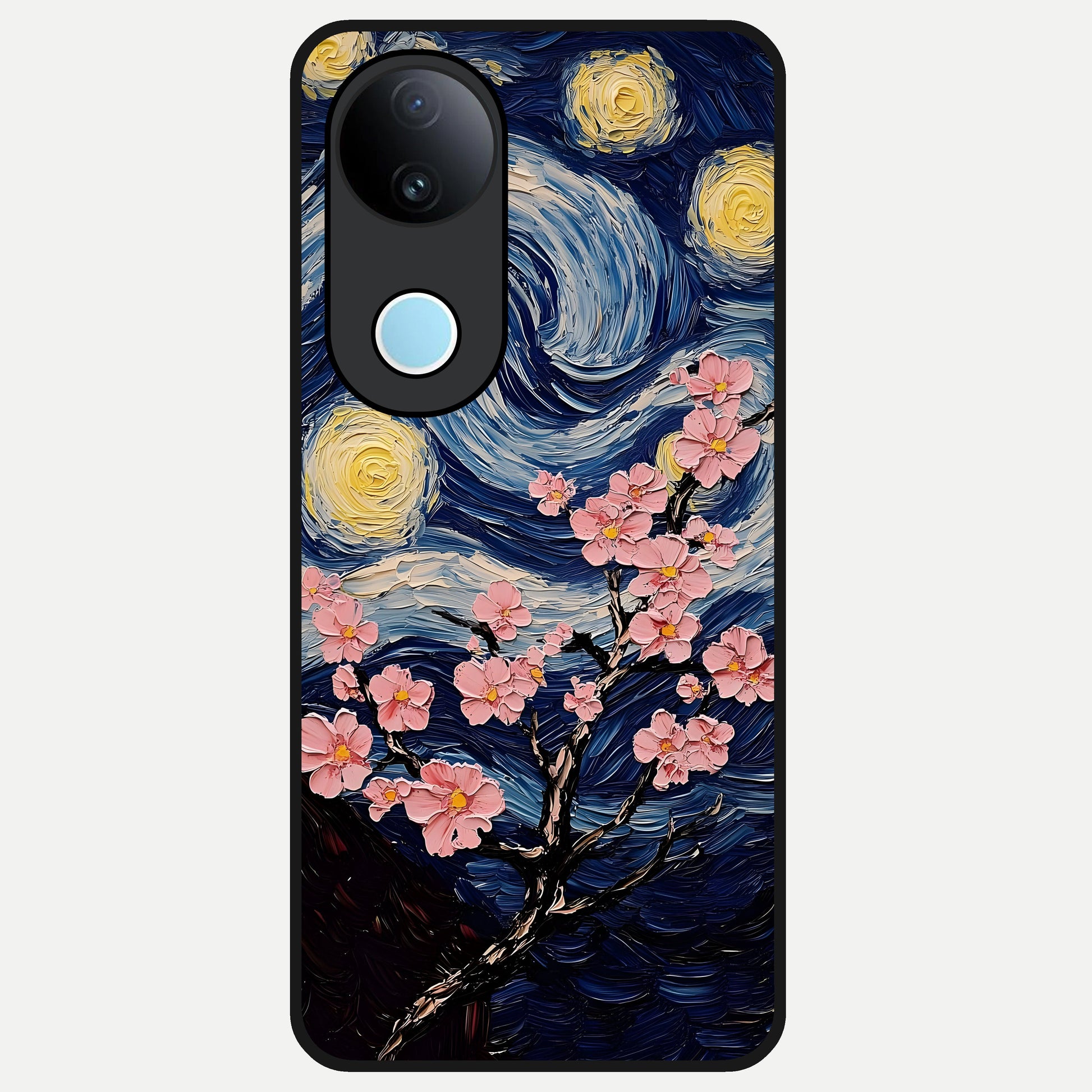  Van Gogh Scenery Glass Case for  iQOO Z10R back cover – full design glossy printed glass finish