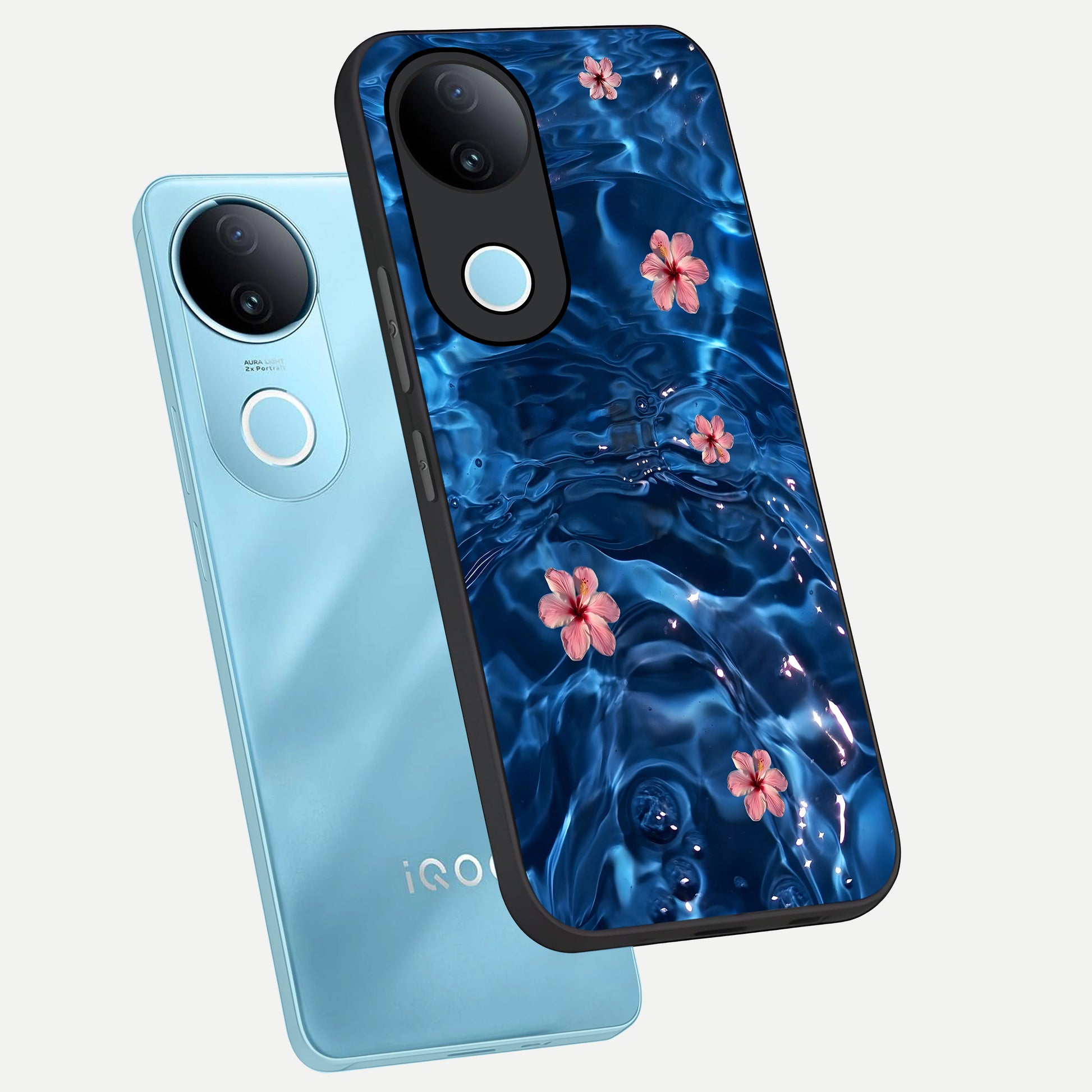  Bloom Thread Art phone case for  iQOO Z10R showing premium glass back cover with detailed artwork