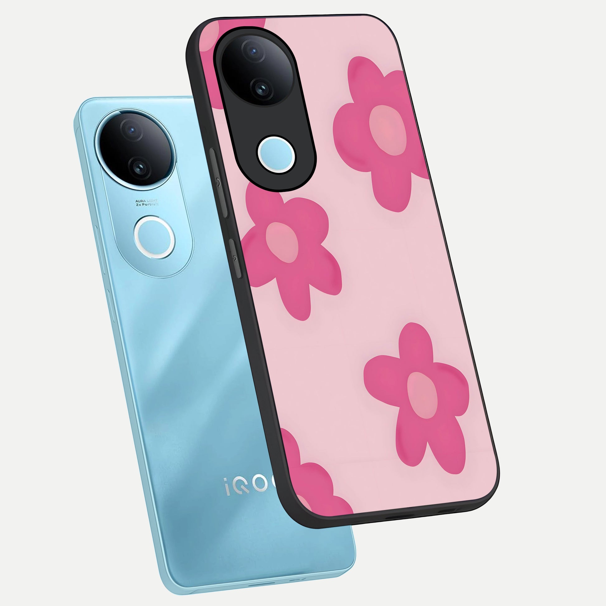  Candy Bloom Dreams phone case for  iQOO Z10R showing premium glass back cover with detailed artwork