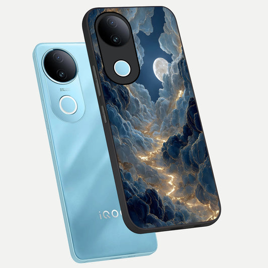  Celestial Cloud Road phone case for iQOO Z10R showing premium glass back cover with detailed artwork