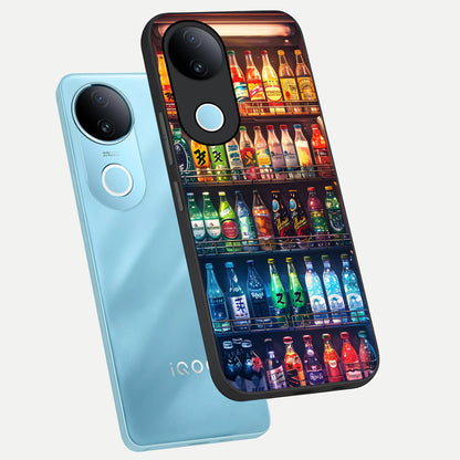  Colorfull Tree phone case for  iQOO Z10R showing premium glass back cover with detailed artwork