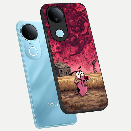  Courage Under Sky phone case for iQOO Z10R showing premium glass back cover with detailed artwork