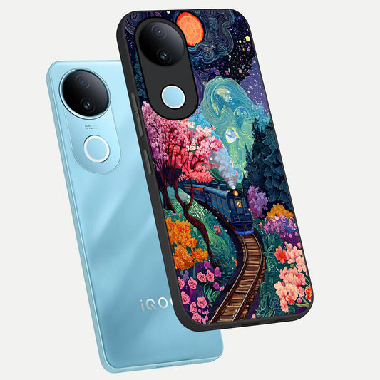  Digital Art phone case for iQOO Z10R showing premium glass back cover with detailed artwork