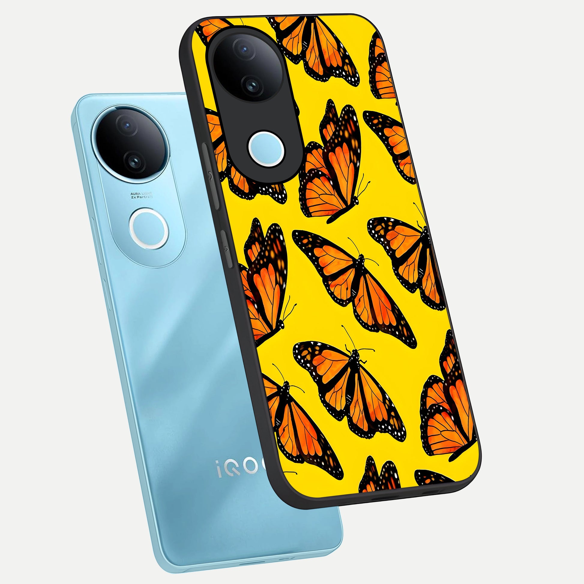  Golden Wing Flight phone case for  iQOO Z10R showing premium glass back cover with detailed artwork