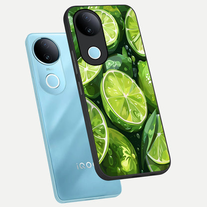  Green Kawasaki phone case for  iQOO Z10R showing premium glass back cover with detailed artwork