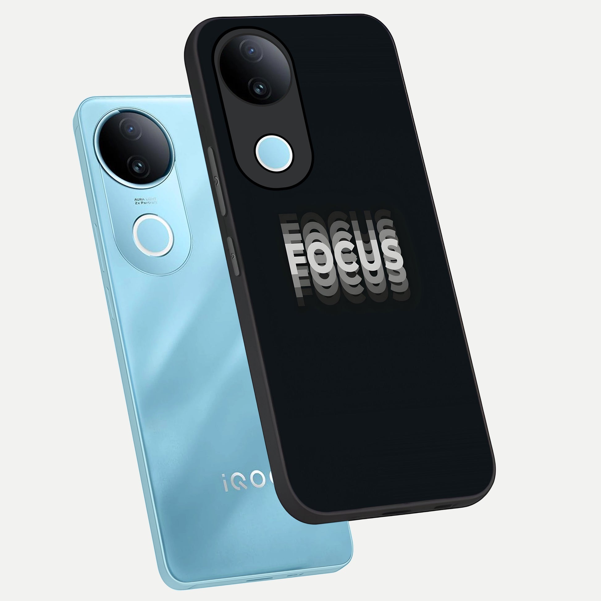  Mono Focus Vision phone case for  iQOO Z10R showing premium glass back cover with detailed artwork