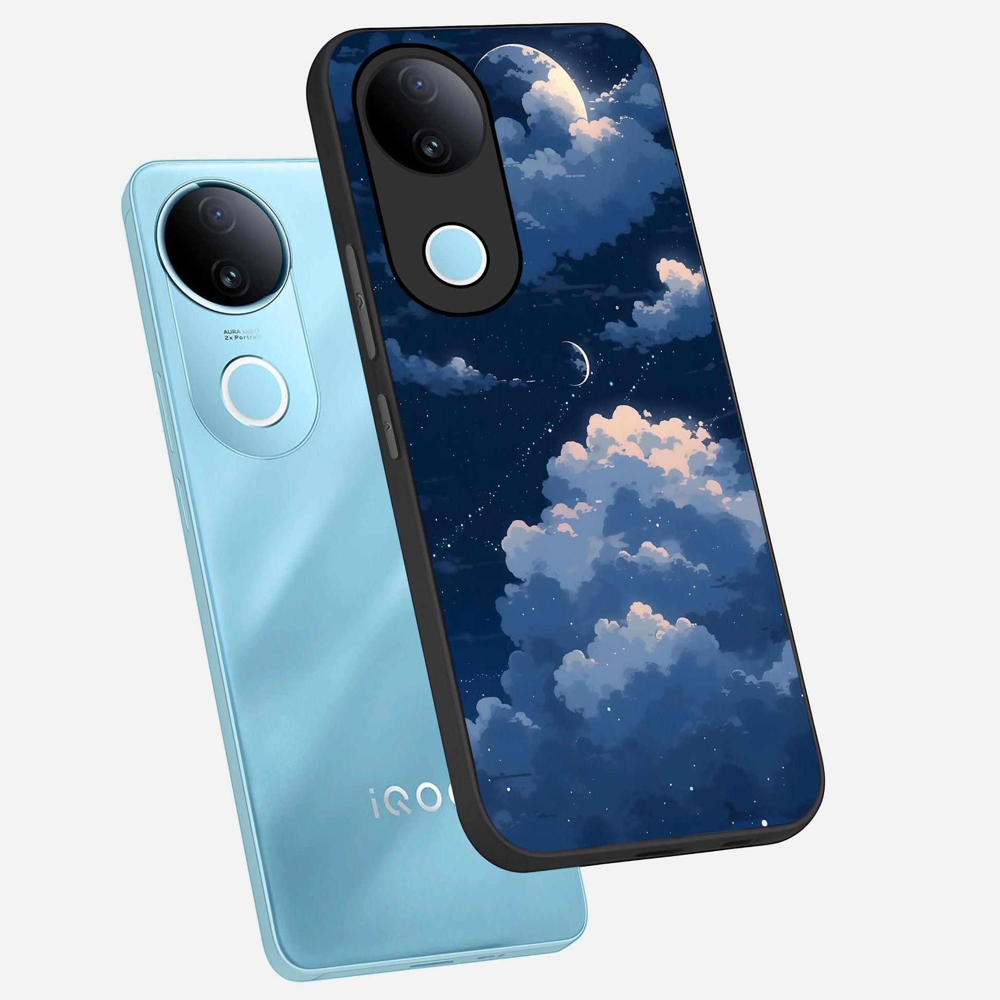  Moon Dream Haze phone case for  iQOO Z10R showing premium glass back cover with detailed artwork