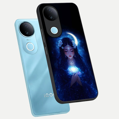  Mystic Moon Queen phone case for  iQOO Z10R showing premium glass back cover with detailed artwork