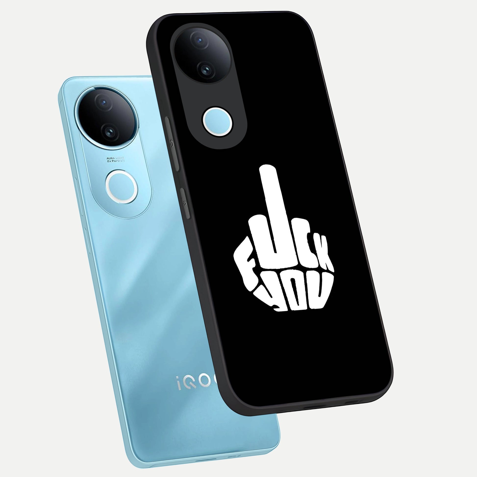  Rebel Mode On phone case for  iQOO Z10R showing premium glass back cover with detailed artwork