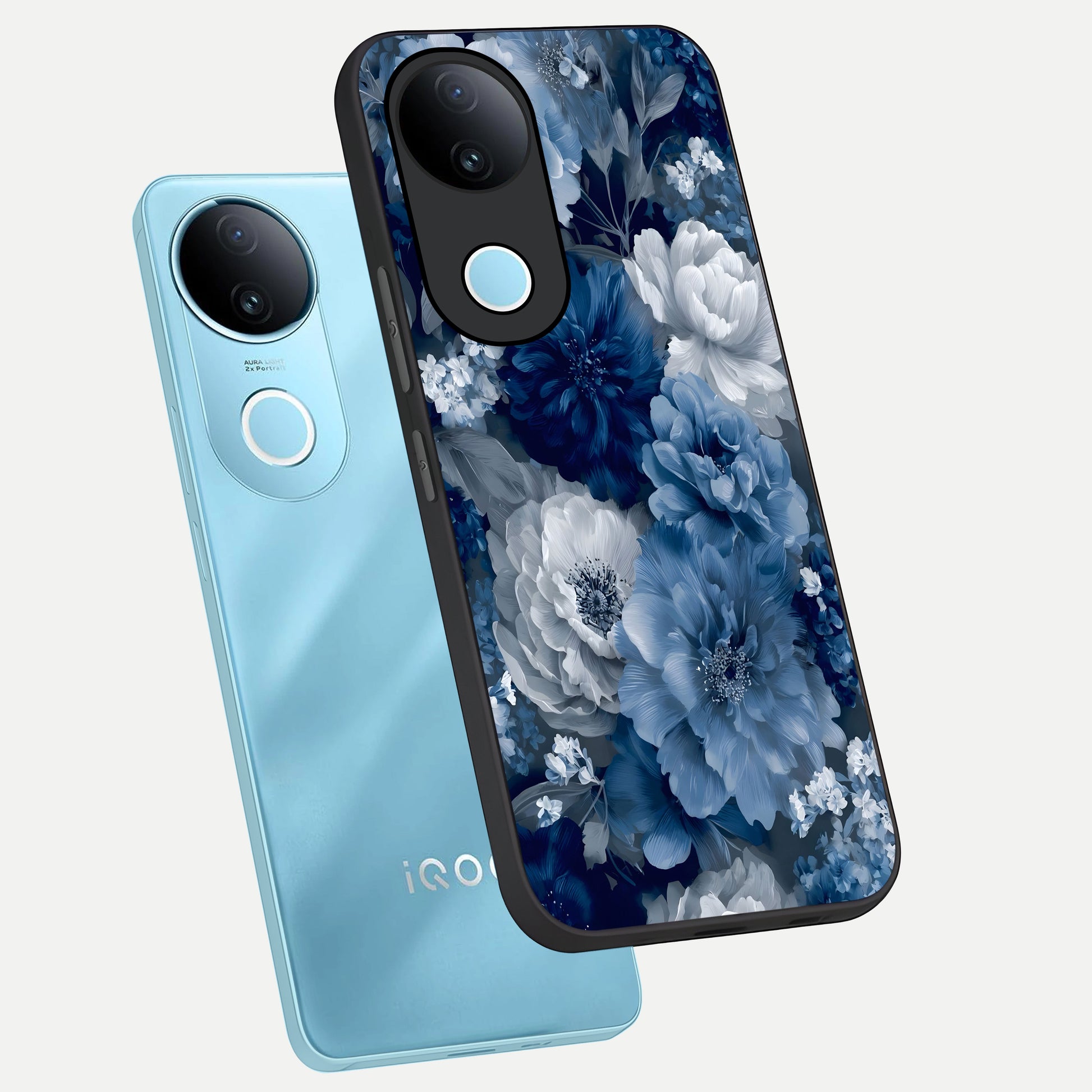  Royal Bloom Garden phone case for  iQOO Z10R showing premium glass back cover with detailed artwork