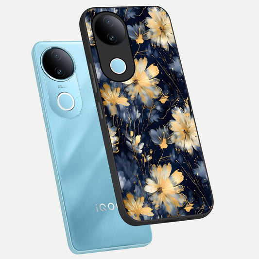  Royal Petal Dream phone case for  iQOO Z10R showing premium glass back cover with detailed artwork