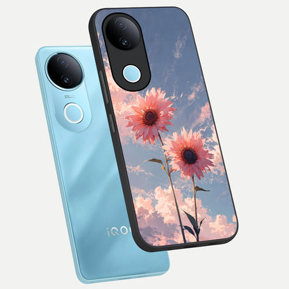  Sun Moon Balance phone case for  iQOO Z10R showing premium glass back cover with detailed artwork