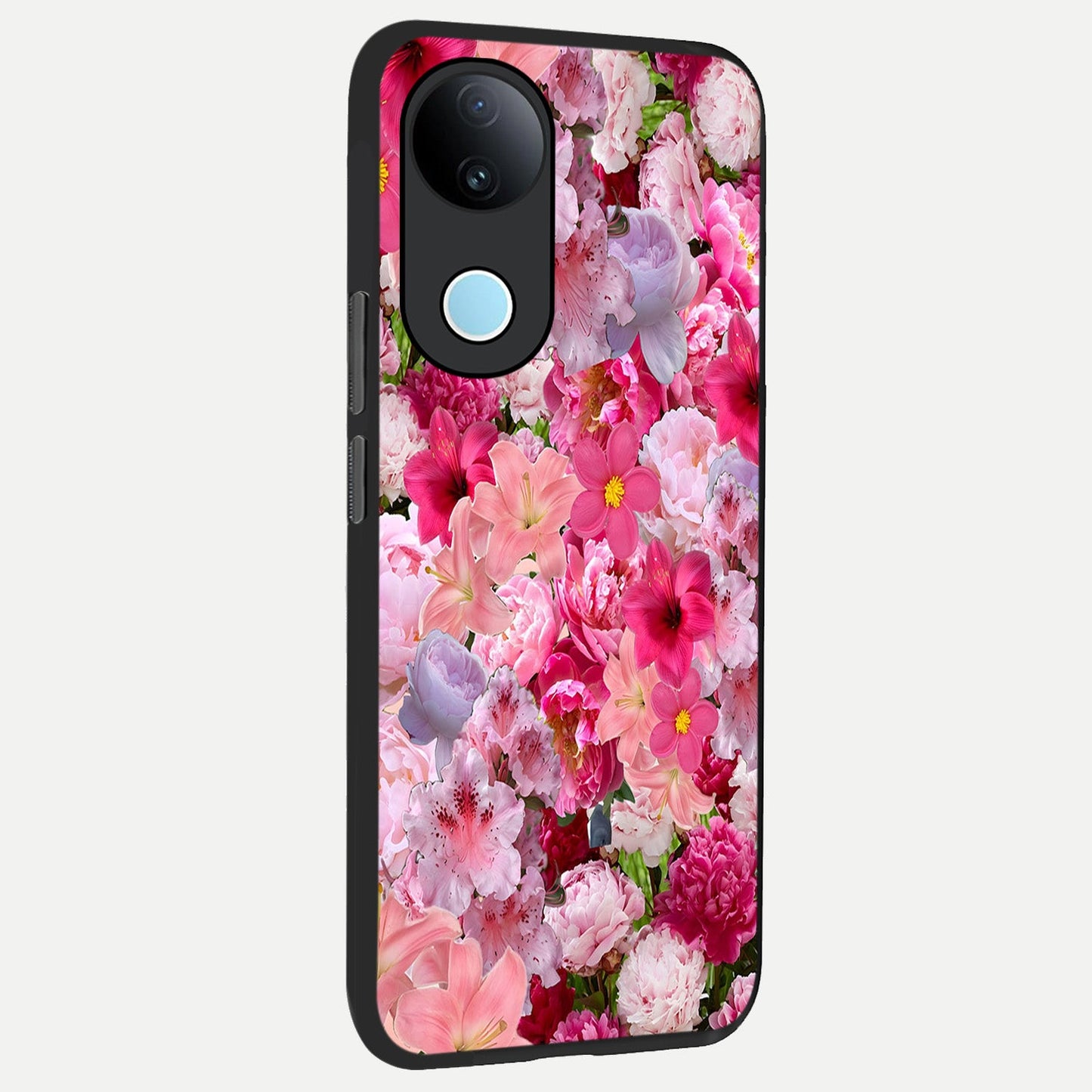  Bloom Crush Fantasy back cover for  iQOO Z10R slim fit glass case with vibrant aesthetic design