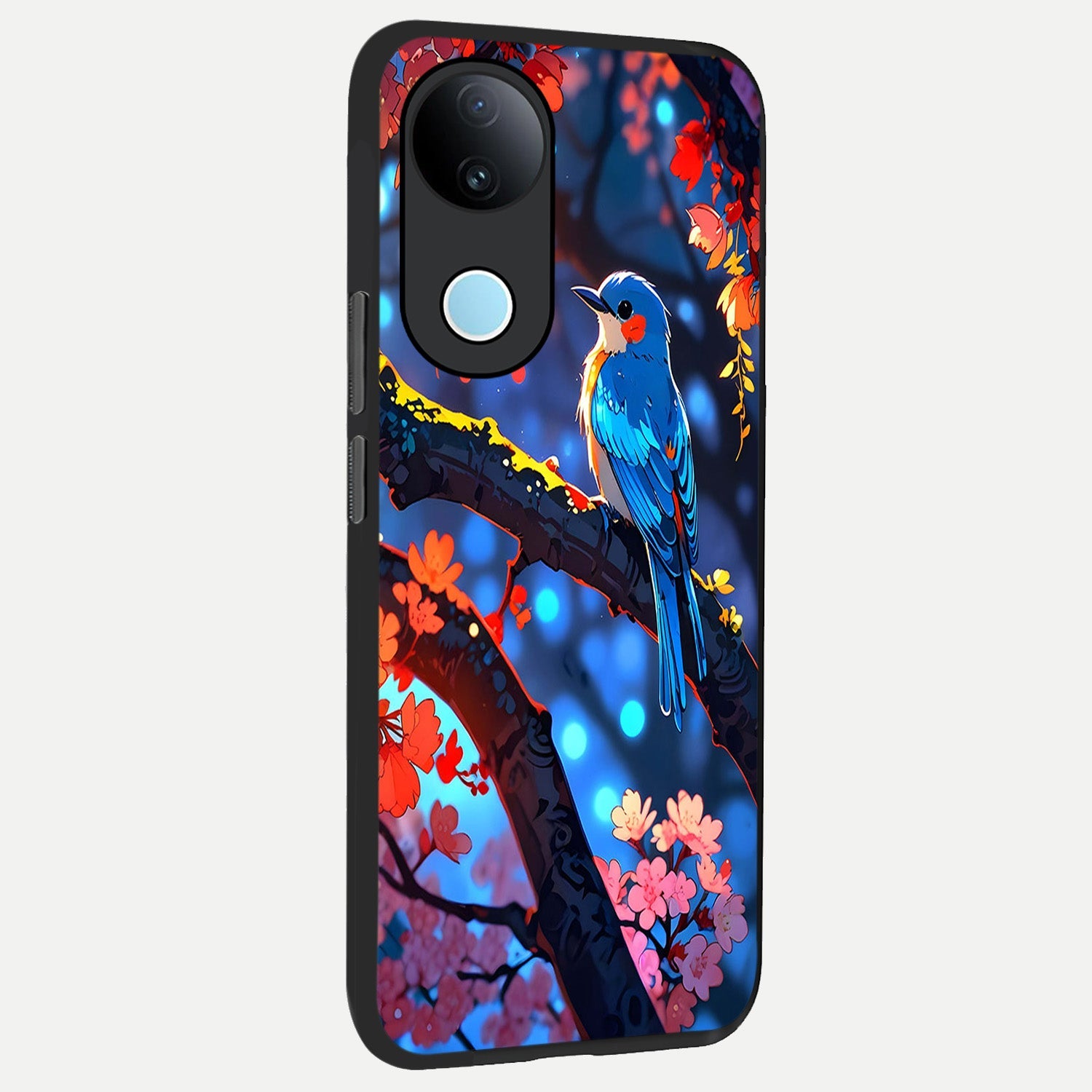  Blooming Water Drift back cover for iQOO Z10R slim fit glass case with vibrant aesthetic design