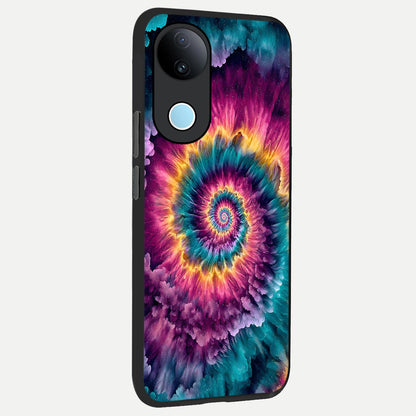  Galactic Spiral Burst back cover for  iQOO Z10R slim fit glass case with vibrant aesthetic design