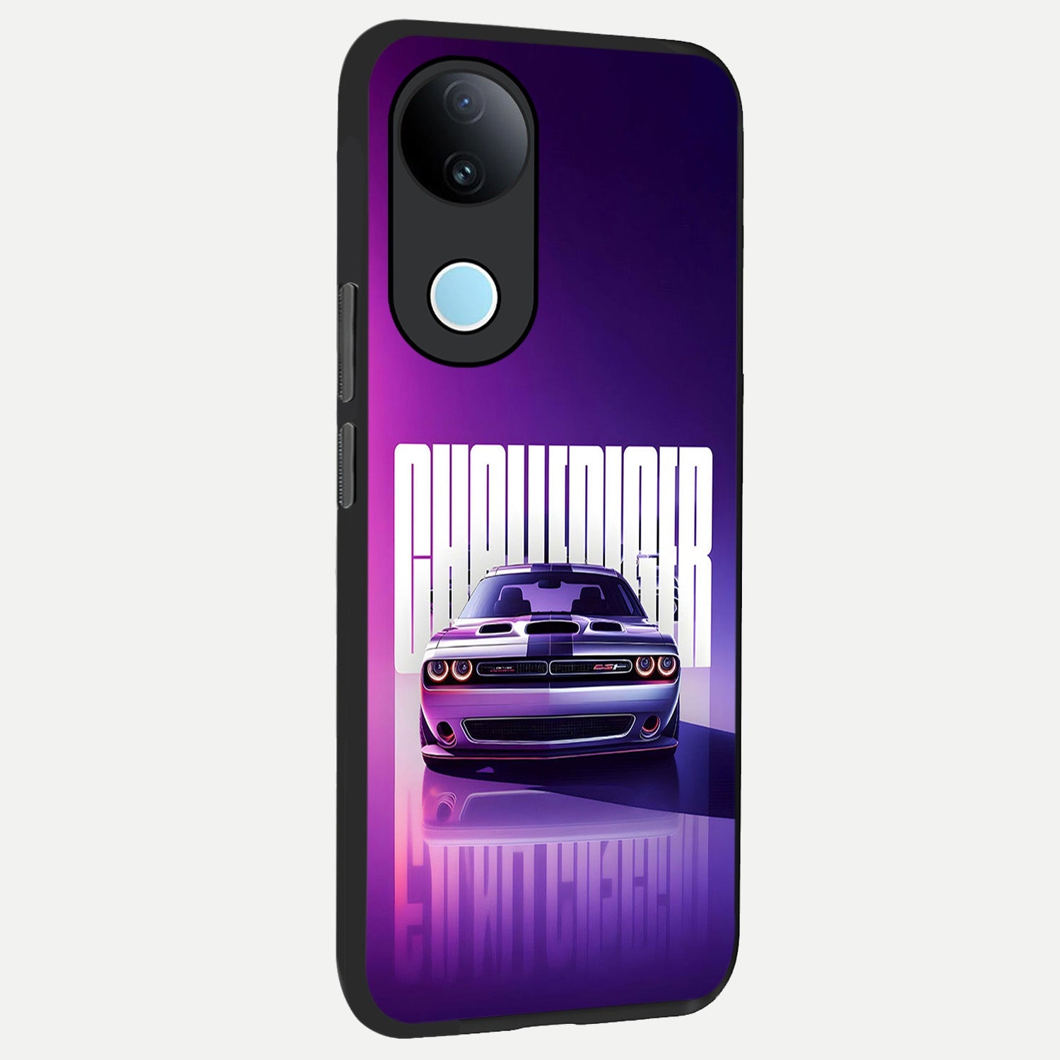  Midnight Muscle Ride back cover for iQOO Z10R slim fit glass case with vibrant aesthetic design