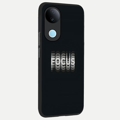  Mono Focus Vision back cover for  iQOO Z10R slim fit glass case with vibrant aesthetic design