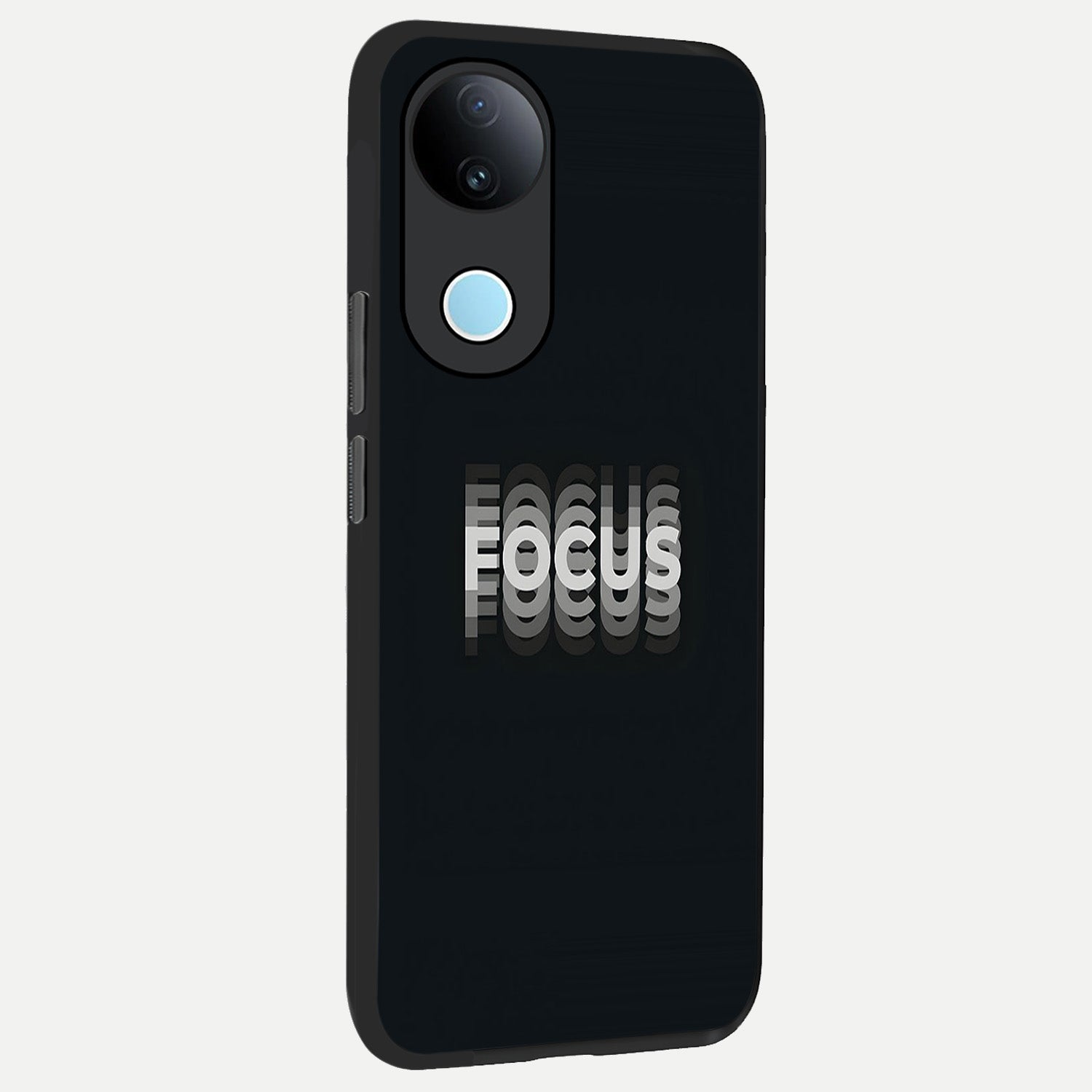  Mono Focus Vision back cover for  iQOO Z10R slim fit glass case with vibrant aesthetic design