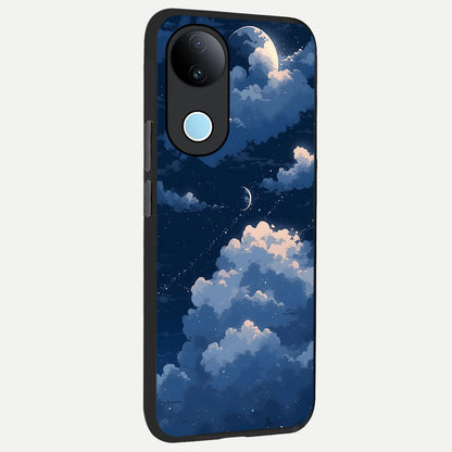  Moon Dream Haze back cover for  iQOO Z10R slim fit glass case with vibrant aesthetic design