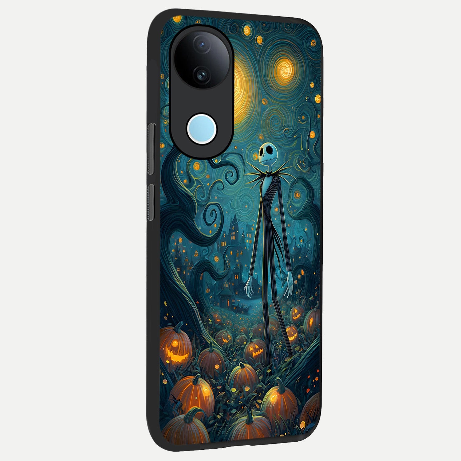  Pumpkin Moonlight Tale back cover for  iQOO Z10R slim fit glass case with vibrant aesthetic design
