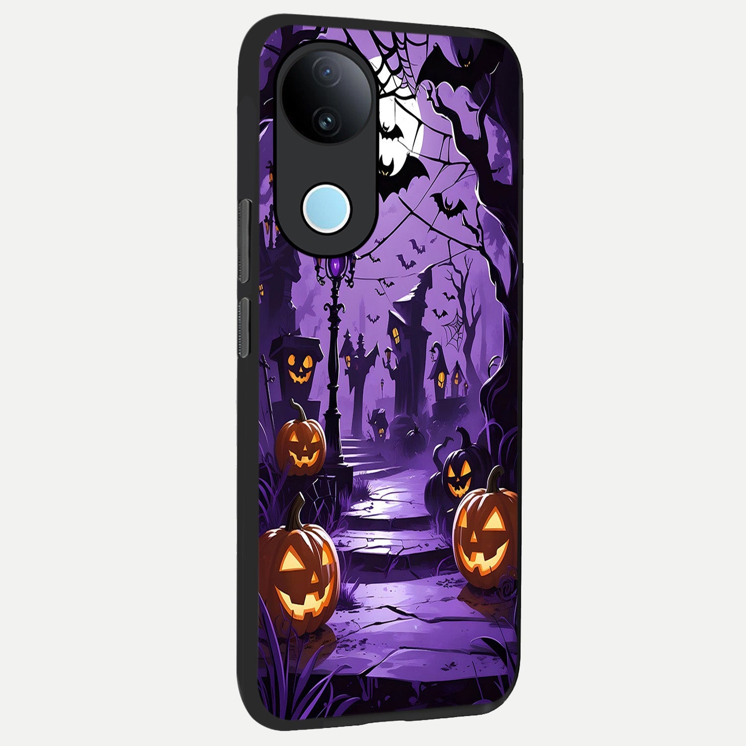  Pumpkin Patch Halloween back cover for  iQOO Z10R slim fit glass case with vibrant aesthetic design