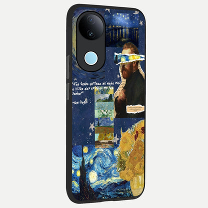  Starry Dream Vision back cover for  iQOO Z10R slim fit glass case with vibrant aesthetic design