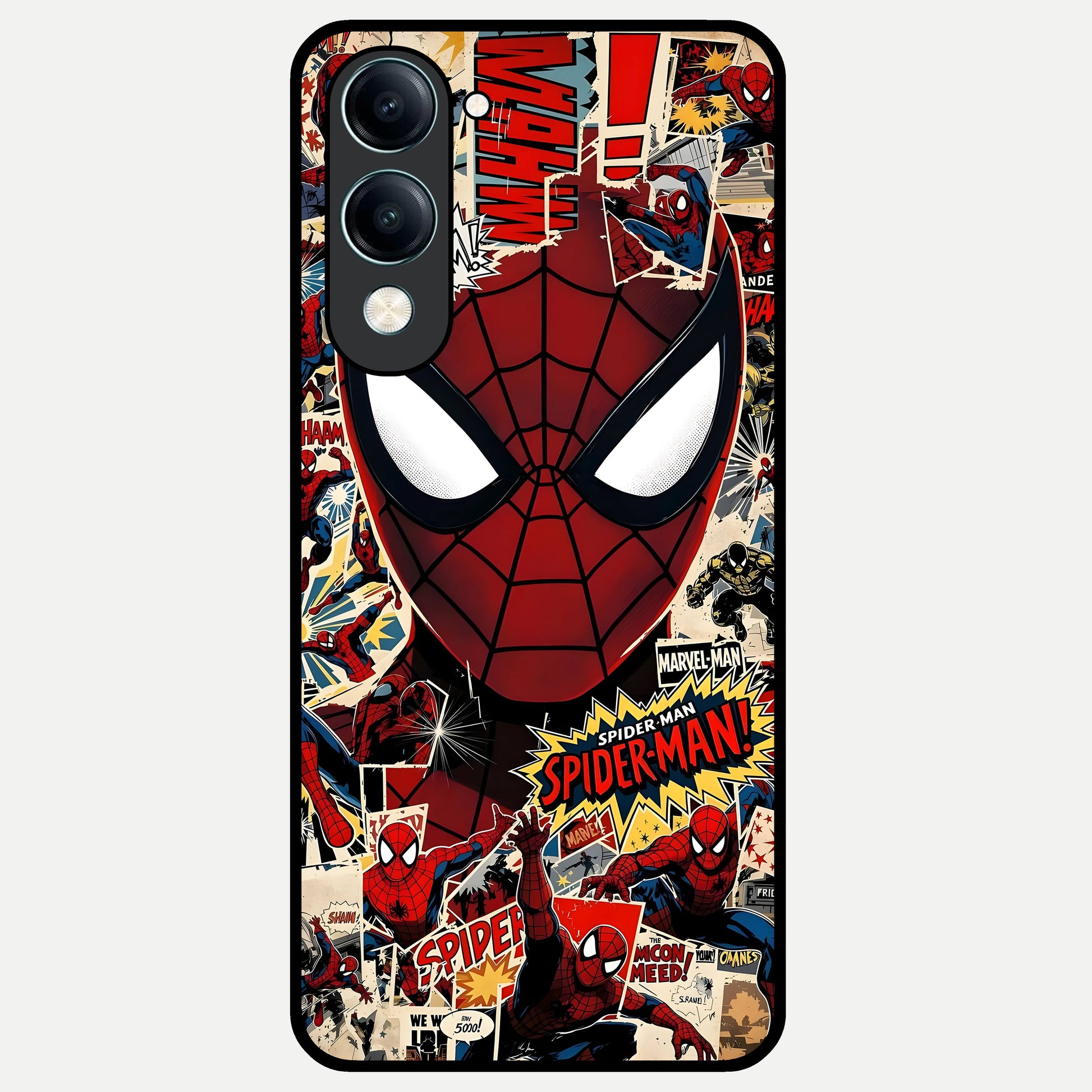  Aesthetic Wonder Spider Glass Case for iQOO Z10 Lite back cover – full design glossy printed glass finish