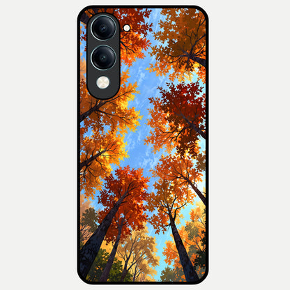  Autumn Sky Rise Glass Case for iQOO Z10 lite back cover – full design glossy printed glass finish