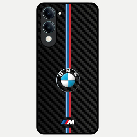  BMW Pattern Glass Case for iQOO Z10 lite back cover – full design glossy printed glass finish