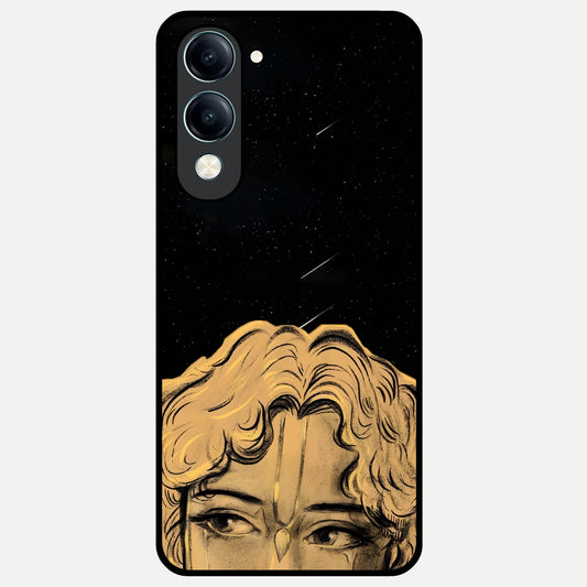  Celestial Gods Plan Glass Case for iQOO Z10 Lite back cover – full design glossy printed glass finish