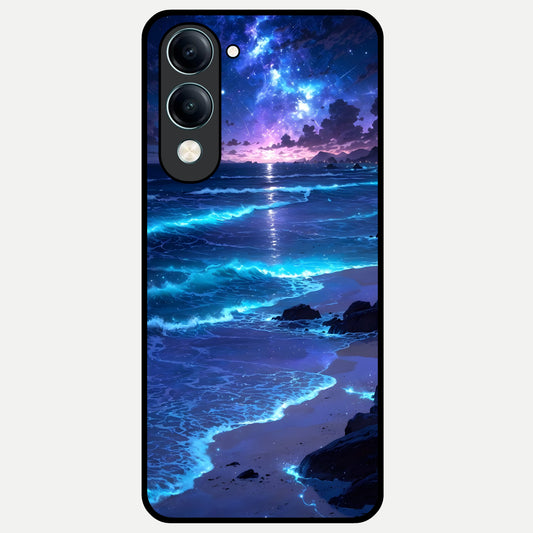  Classic Damn Look Glass Case for iQOO Z10 lite back cover – full design glossy printed glass finish