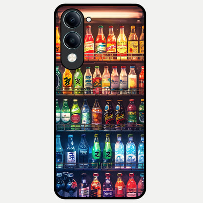  Colorfull Tree Glass Case for iQOO Z10 lite back cover – full design glossy printed glass finish