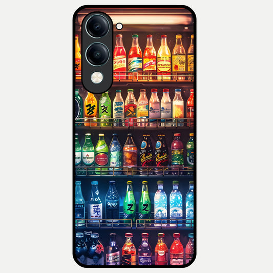  Colorfull Tree Glass Case for iQOO Z10 lite back cover – full design glossy printed glass finish
