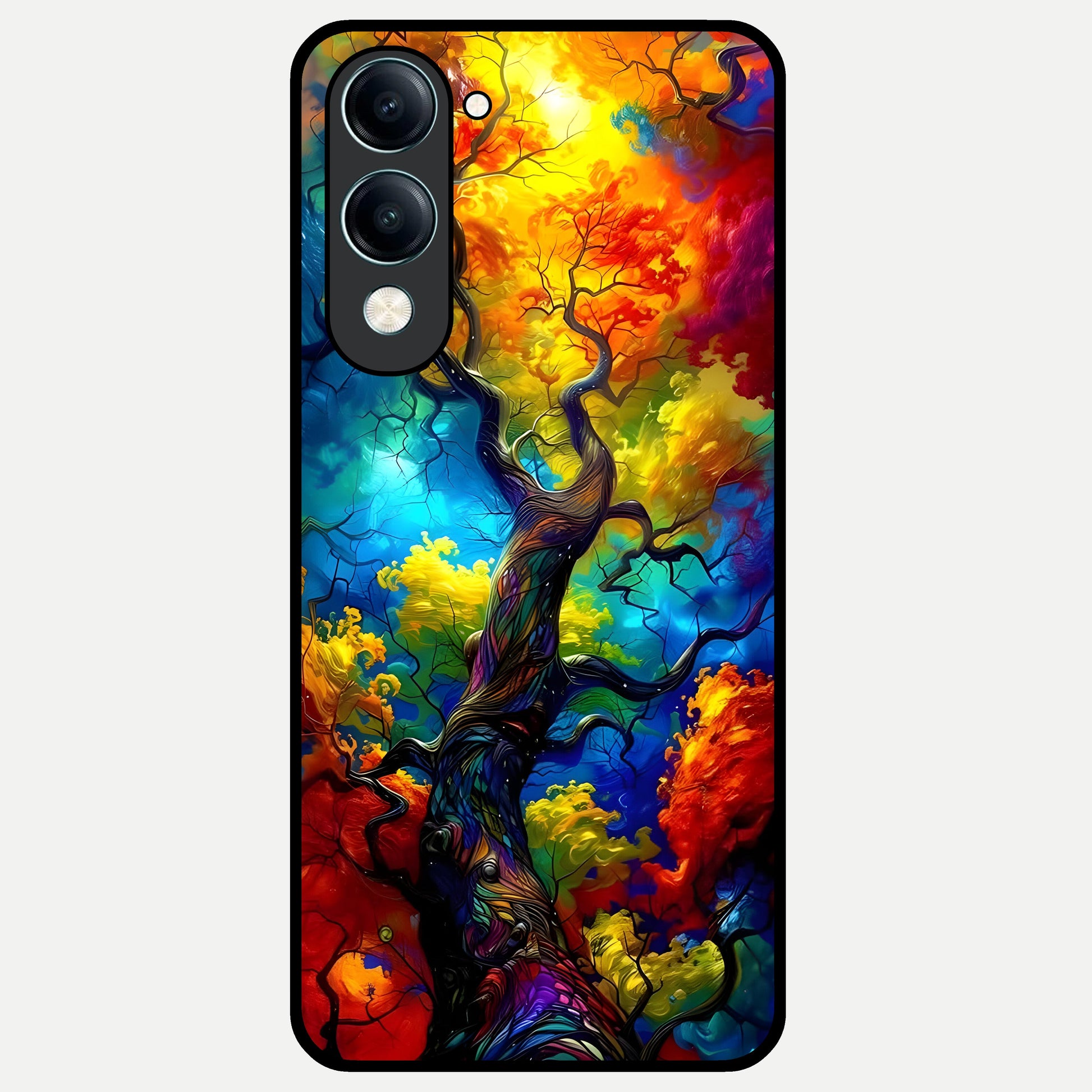  Colorful Soda Bottles Glass Case for iQOO Z10 lite back cover – full design glossy printed glass finish