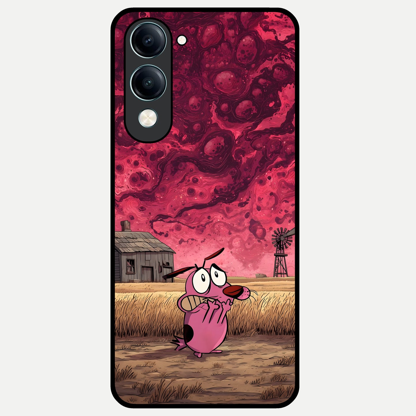  Courage Under Sky Glass Case for iQOO Z10 lite back cover – full design glossy printed glass finish