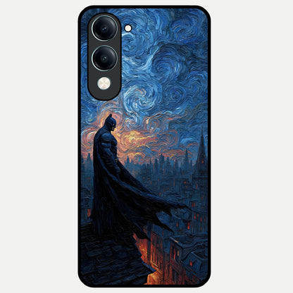  Dark Knight Dusk Glass Case for iQOO Z10 Lite back cover – full design glossy printed glass finish