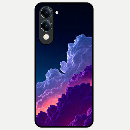  Dreamy Cloud Skies Glass Case for iQOO Z10 lite back cover – full design glossy printed glass finish