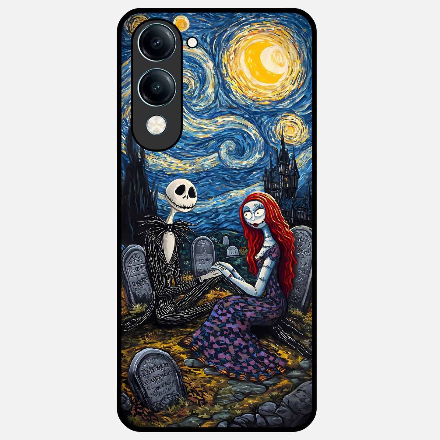  Eternal Night Love Glass Case for iQOO Z10 lite back cover – full design glossy printed glass finish