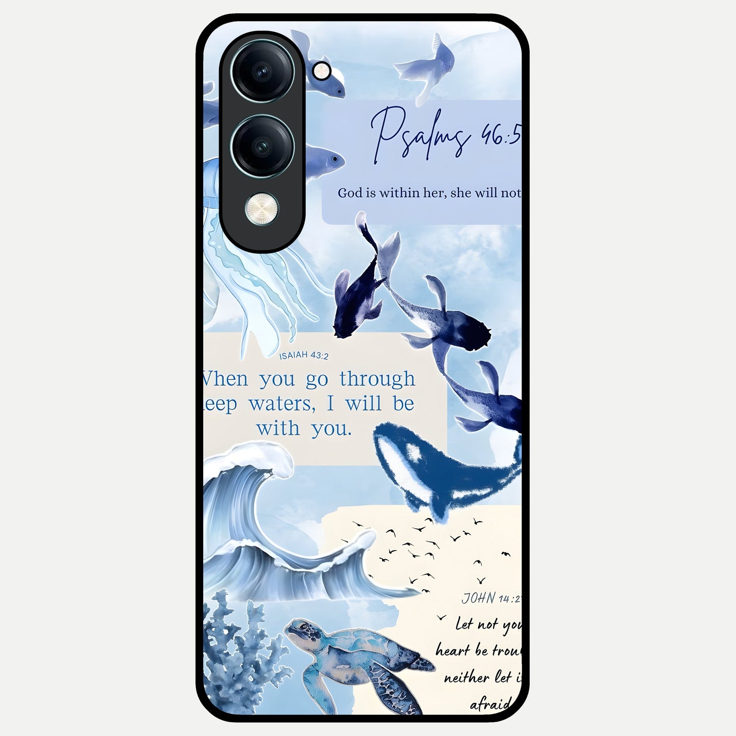  Faithful Ocean Promise Glass Case for iQOO Z10 lite back cover – full design glossy printed glass finish