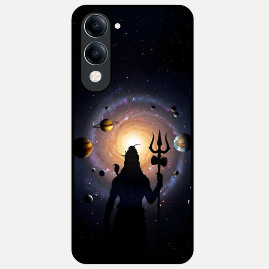  Galactic Shiva Vision Glass Case for iQOO Z10 lite back cover – full design glossy printed glass finish