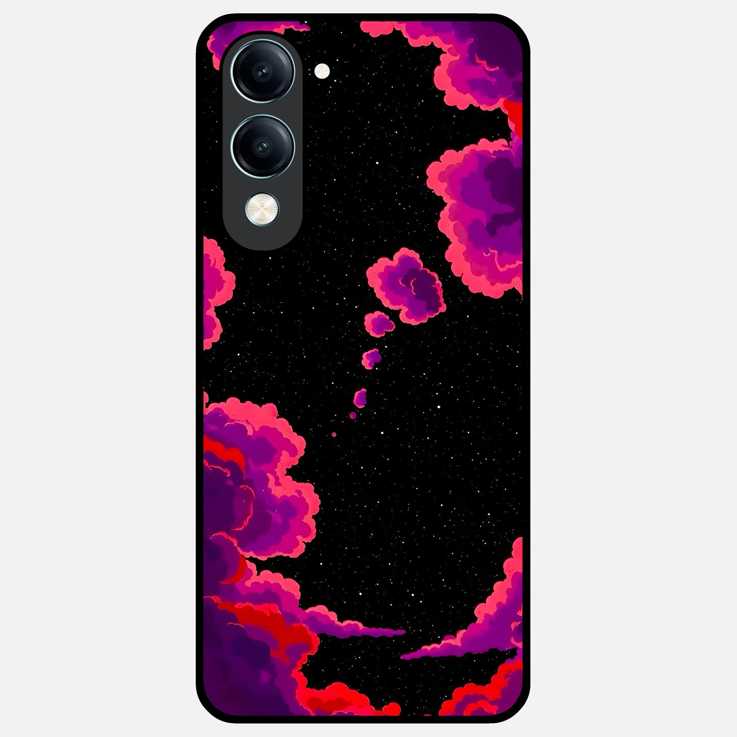  Galaxy Dream Frame Glass Case for iQOO Z10 Lite back cover – full design glossy printed glass finish