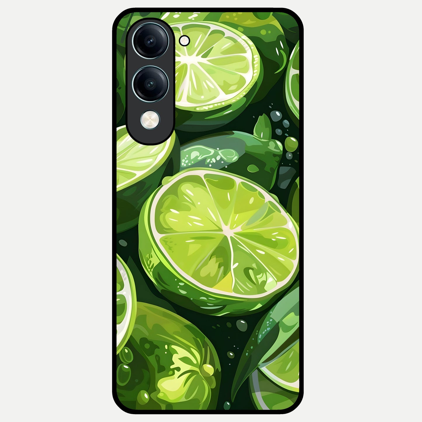  Green Kawasaki Glass Case for iQOO Z10 lite back cover – full design glossy printed glass finish