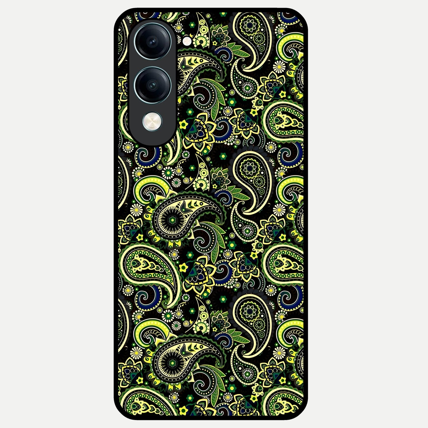  Green Lemon Glass Case for iQOO Z10 lite back cover – full design glossy printed glass finish