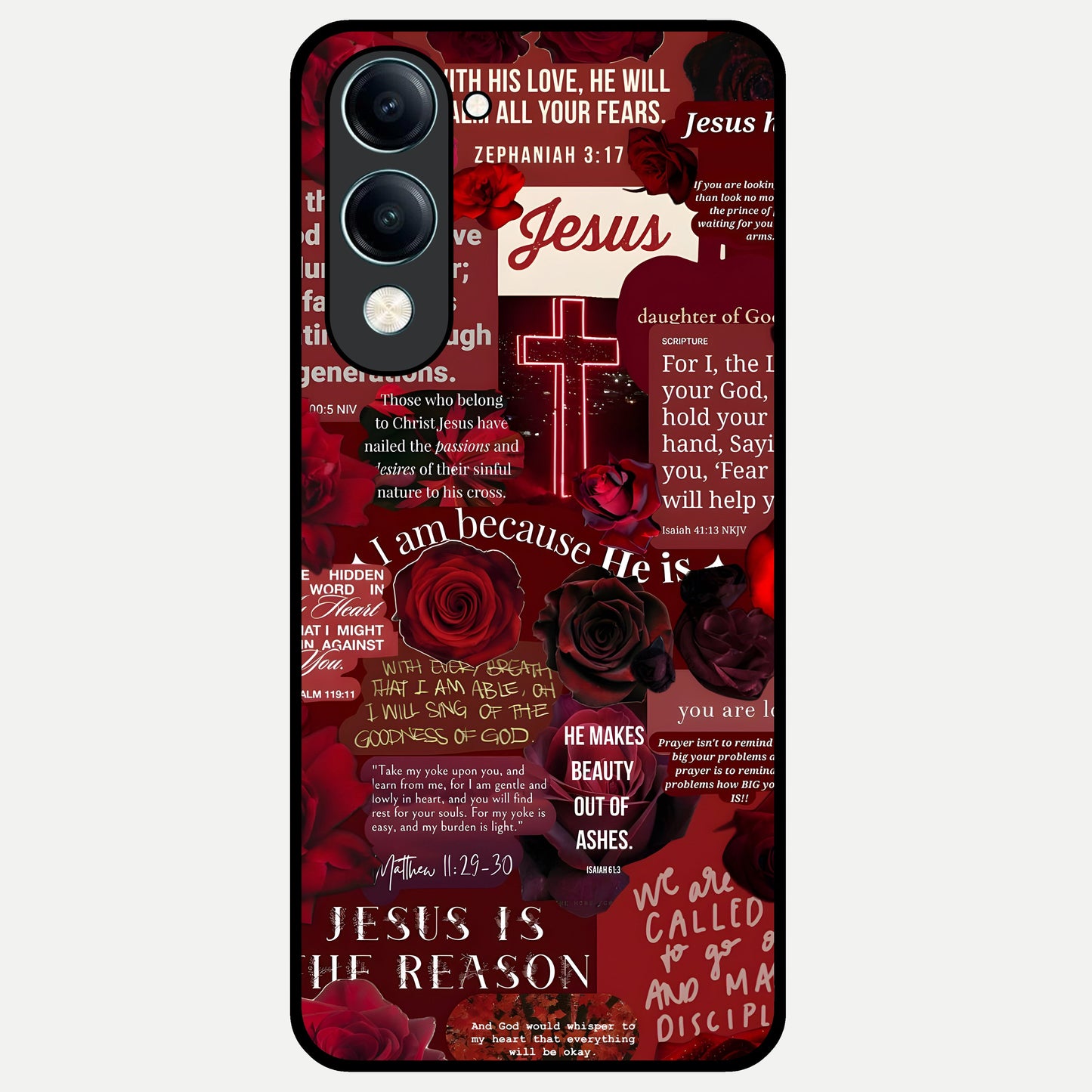  Jesus Love Heals Glass Case for iQOO Z10 lite back cover – full design glossy printed glass finish