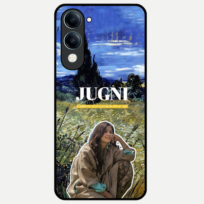  Jugni Soul Vibes Glass Case for iQOO Z10 Lite back cover – full design glossy printed glass finish